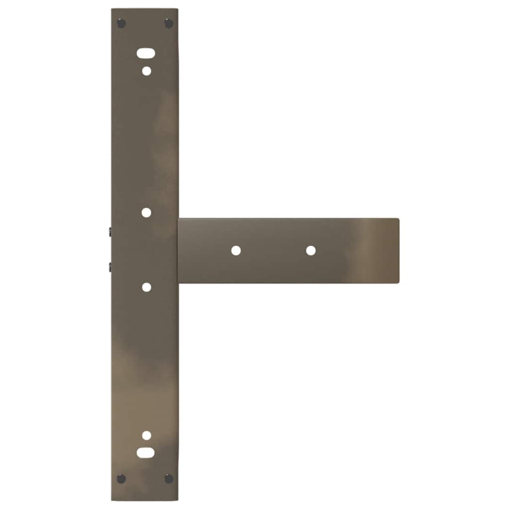 vidaXL Picioare de masă de bar în formă de T, 2 buc., negru, 60x35x(110-111) cm, oțel vidaXL Picioare de masă de bar în formă de T, 2 buc., negru, 60x35x(110-111) cm, oțel