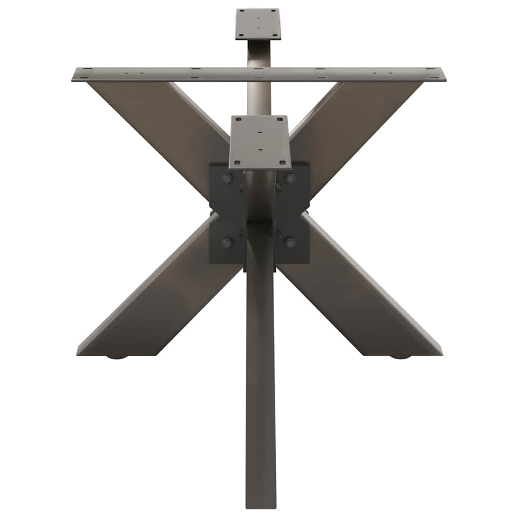 vidaXL Picior masă de cafea, formă de păianjen, negru, 98x58x(42-43) cm, oțel vidaXL Picior masă de cafea, formă de păianjen, negru, 98x58x(42-43) cm, oțel