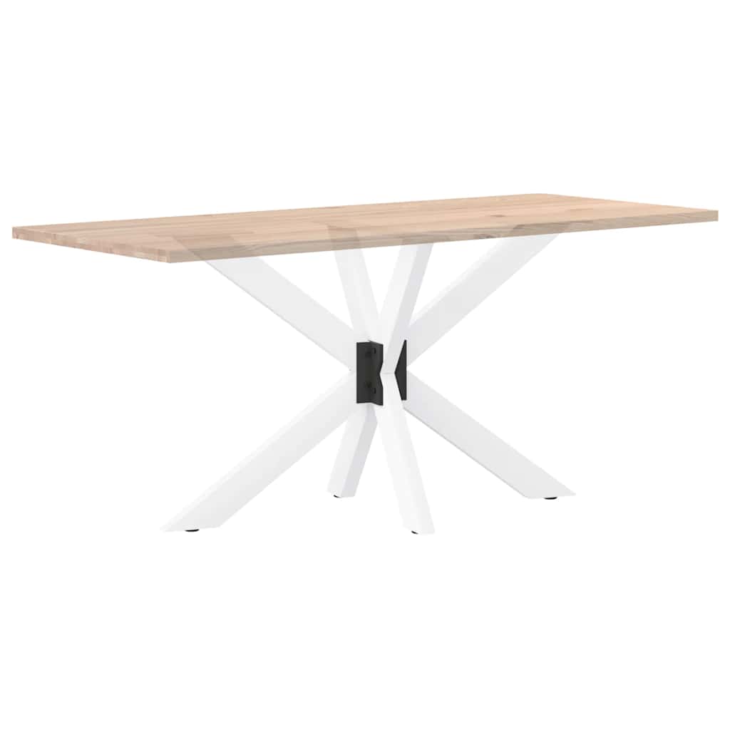 vidaXL Picior masă de sufragerie, formă de păianjen, alb, 120x68x(72-73) cm, oțel vidaXL Picior masă de sufragerie, formă de păianjen, alb, 120x68x(72-73) cm, oțel