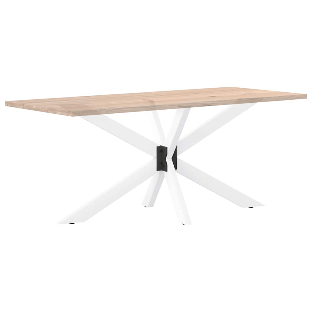 vidaXL Picior masă de sufragerie, formă de păianjen, alb, 150x78x(72-73) cm, oțel vidaXL Picior masă de sufragerie, formă de păianjen, alb, 150x78x(72-73) cm, oțel