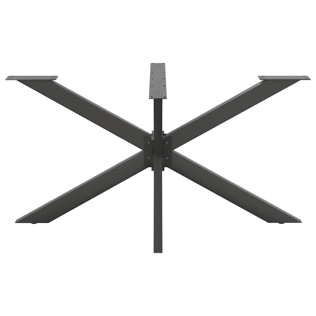 vidaXL Picior masă de sufragerie, formă de păianjen, antracit, 150x78x(72-73) cm, oțel