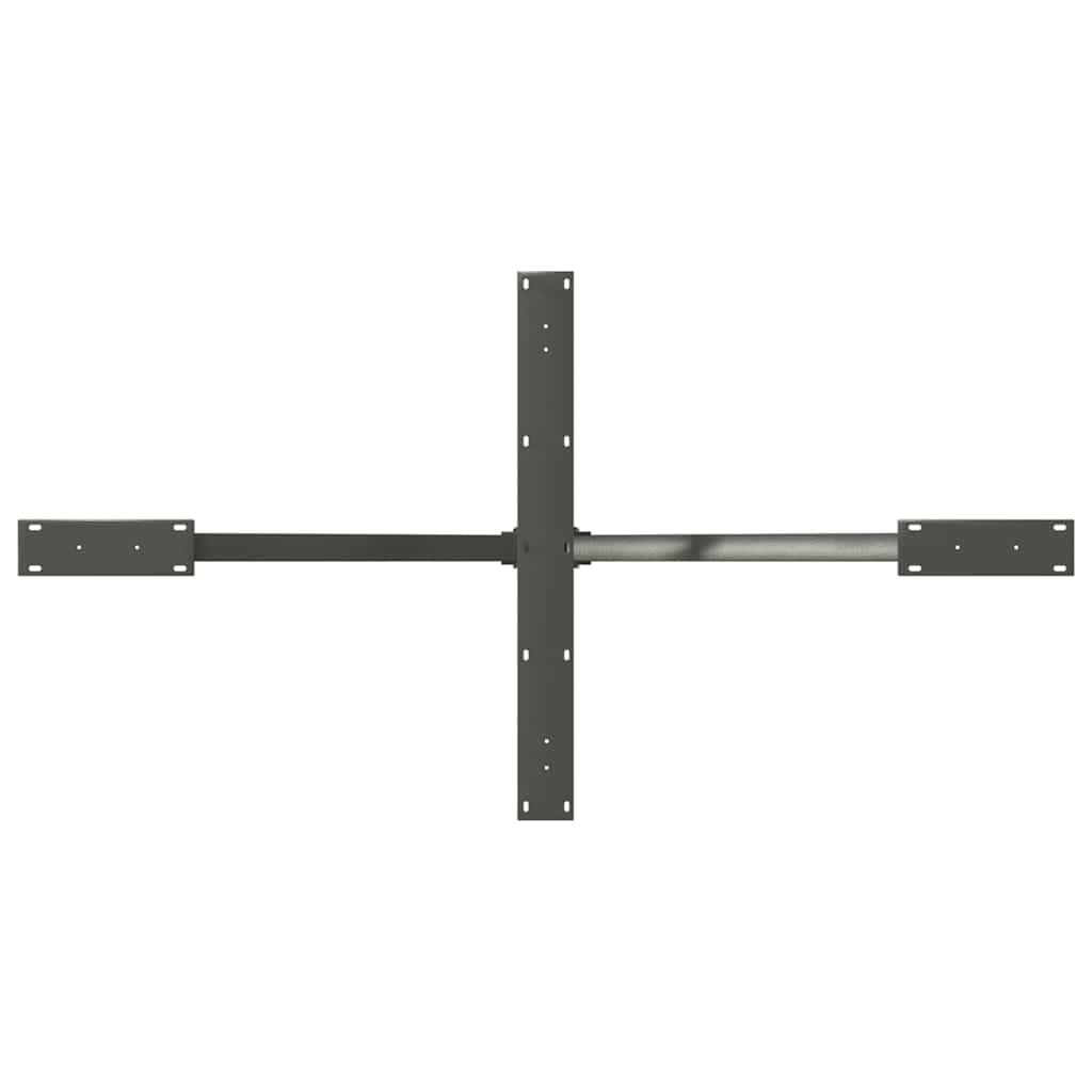 vidaXL Picior masă de sufragerie, formă de păianjen, antracit, 150x78x(72-73) cm, oțel