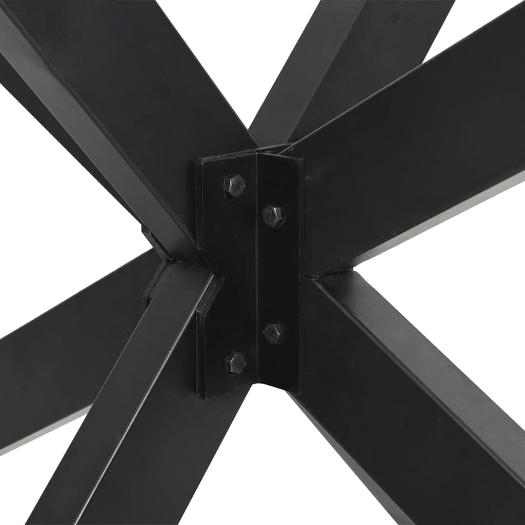 vidaXL Picior masă de sufragerie, formă de păianjen, antracit, 150x78x(72-73) cm, oțel