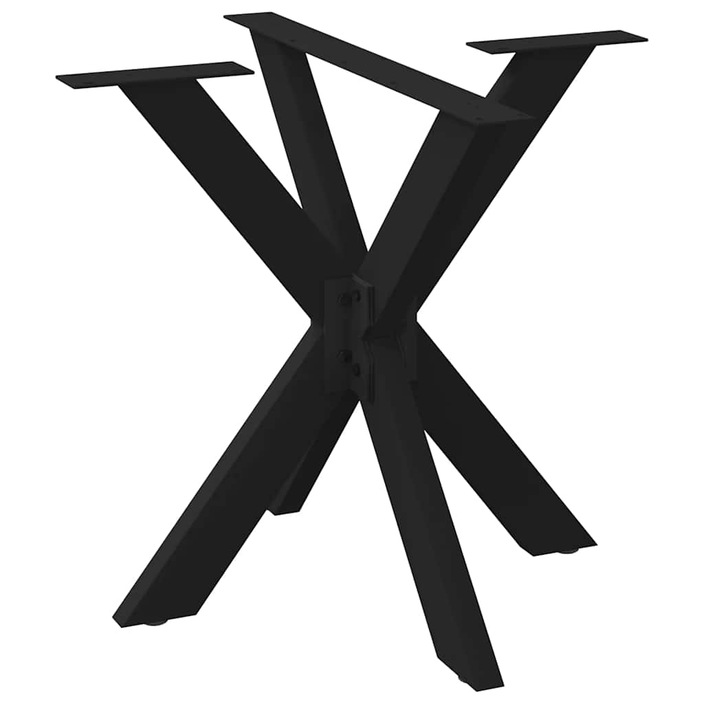 vidaXL Picior masă de sufragerie, formă de păianjen, negru, 85x85x(72-73) cm, oțel vidaXL Picior masă de sufragerie, formă de păianjen, negru, 85x85x(72-73) cm, oțel