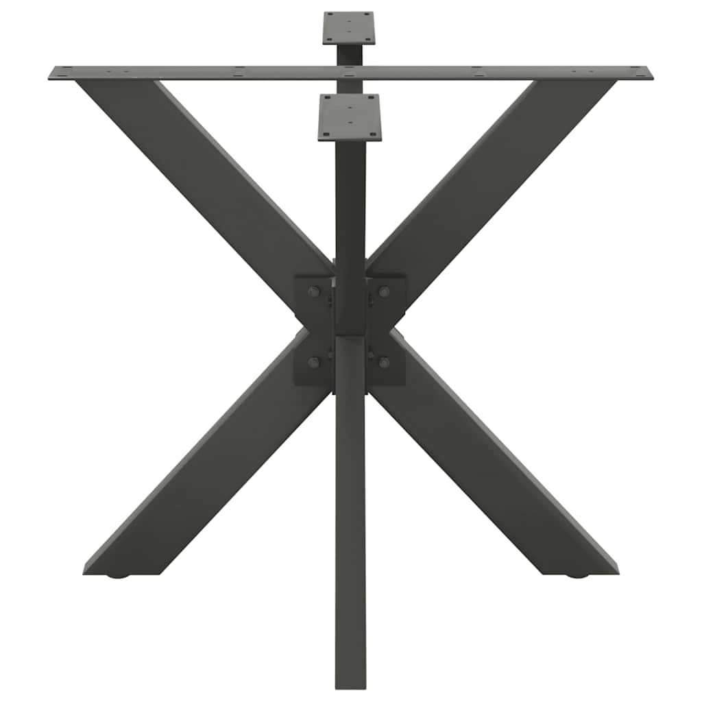 vidaXL Picior masă de sufragerie, formă de păianjen, antracit, 85x85x(72-73) cm, oțel vidaXL Picior masă de sufragerie, formă de păianjen, antracit, 85x85x(72-73) cm, oțel