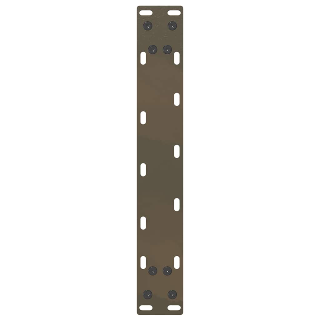 vidaXL Picioare pentru măsuță de cafea în formă de U, 2 buc., oțel natural, 30x(30-31) cm