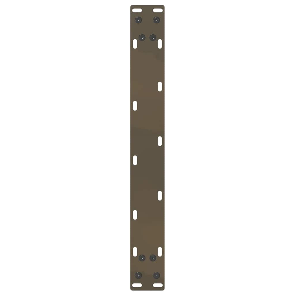 vidaXL Picioare pentru măsuță de cafea în formă de U, 2 buc., oțel natural, 50x(30-31) cm