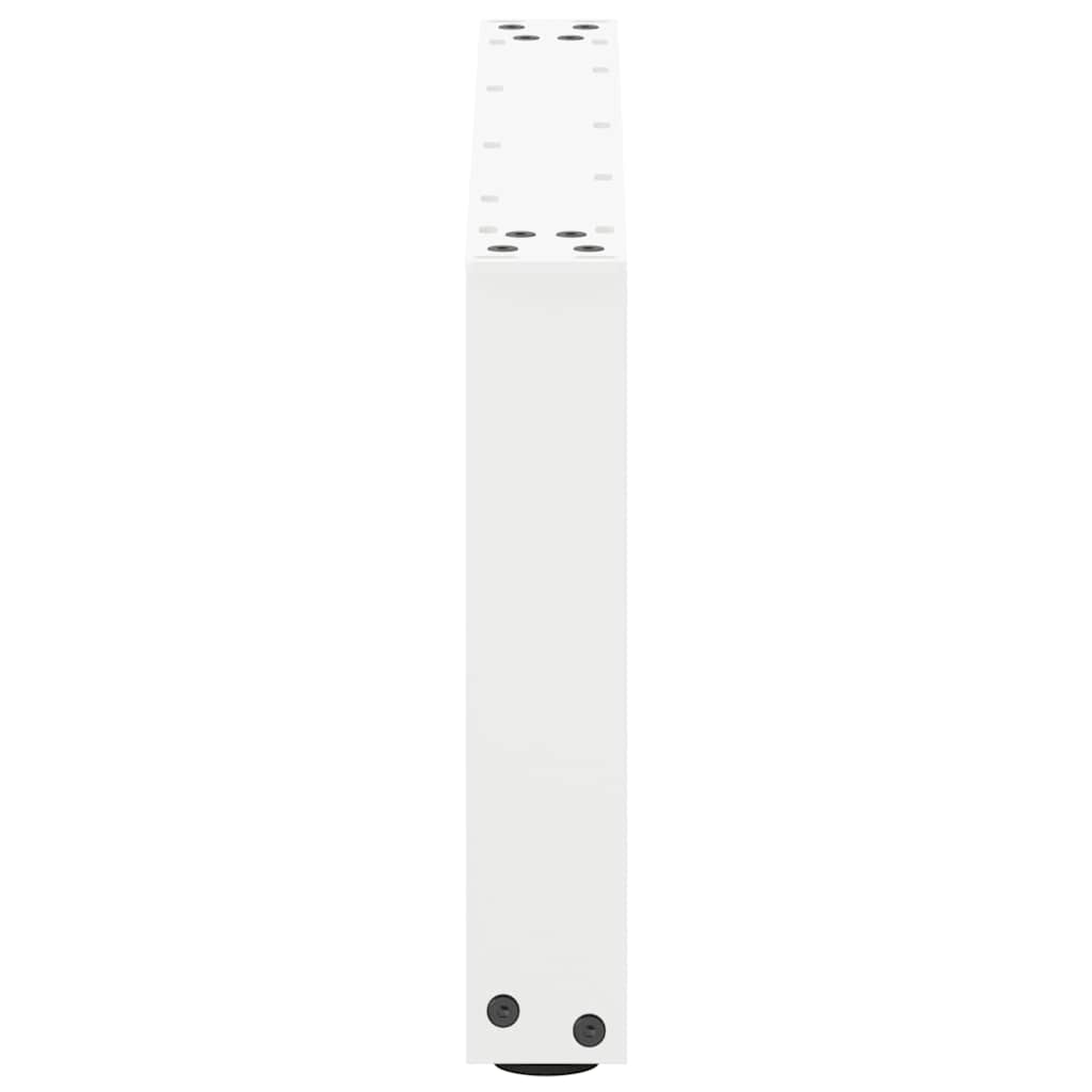 vidaXL Picioare pentru măsuță de cafea în formă de U, 2 buc., alb, 60x(30-31) cm, oțel vidaXL Picioare pentru măsuță de cafea în formă de U, 2 buc., alb, 60x(30-31) cm, oțel
