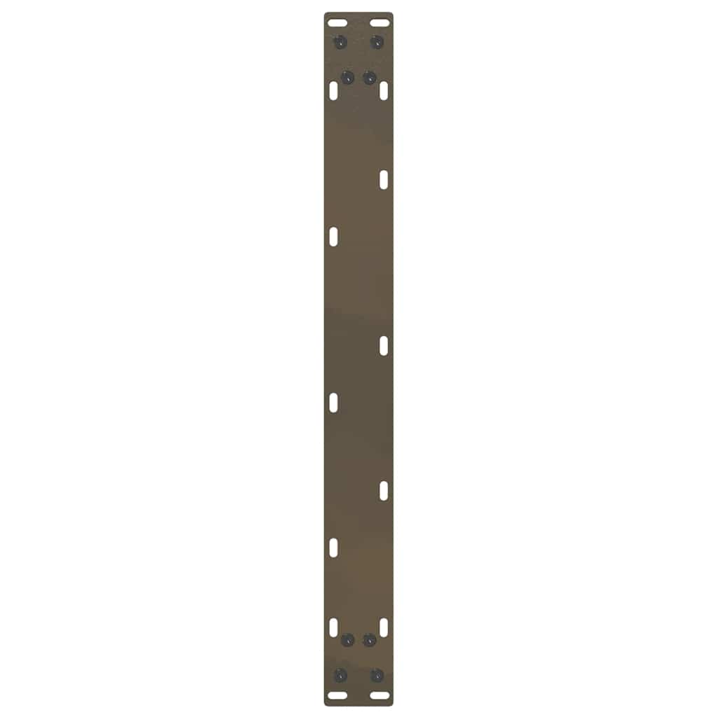 vidaXL Picioare pentru măsuță de cafea în formă de U, 2 buc., oțel natural, 60 x (30-31) cm