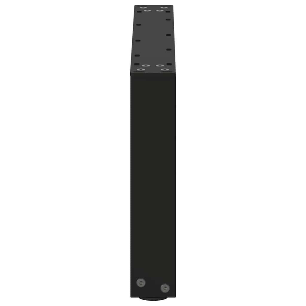 vidaXL Picioare pentru măsuță de cafea în formă de U, 2 buc., negru, 70x(30-31) cm, oțel vidaXL Picioare pentru măsuță de cafea în formă de U, 2 buc., negru, 70x(30-31) cm, oțel