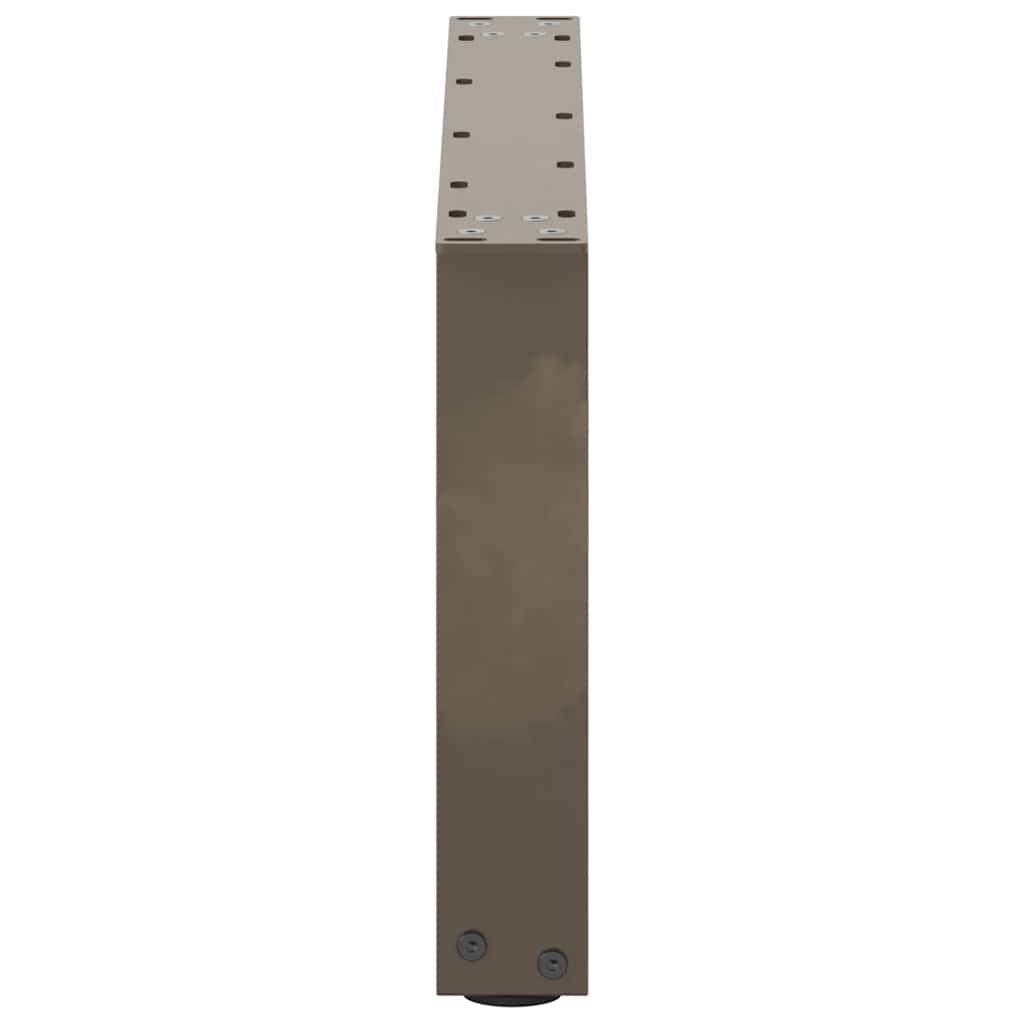 vidaXL Picioare pentru măsuță de cafea în formă de U, 2 buc., oțel natural, 70x(30-31) cm