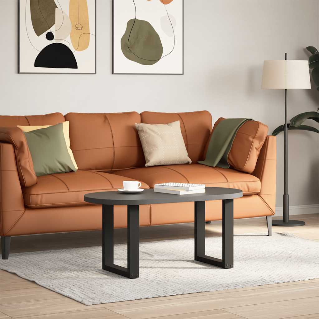 vidaXL Picioare pentru măsuță de cafea în formă de U, 2 buc., negru, 28x(42-43) cm, oțel vidaXL Picioare pentru măsuță de cafea în formă de U, 2 buc., negru, 28x(42-43) cm, oțel