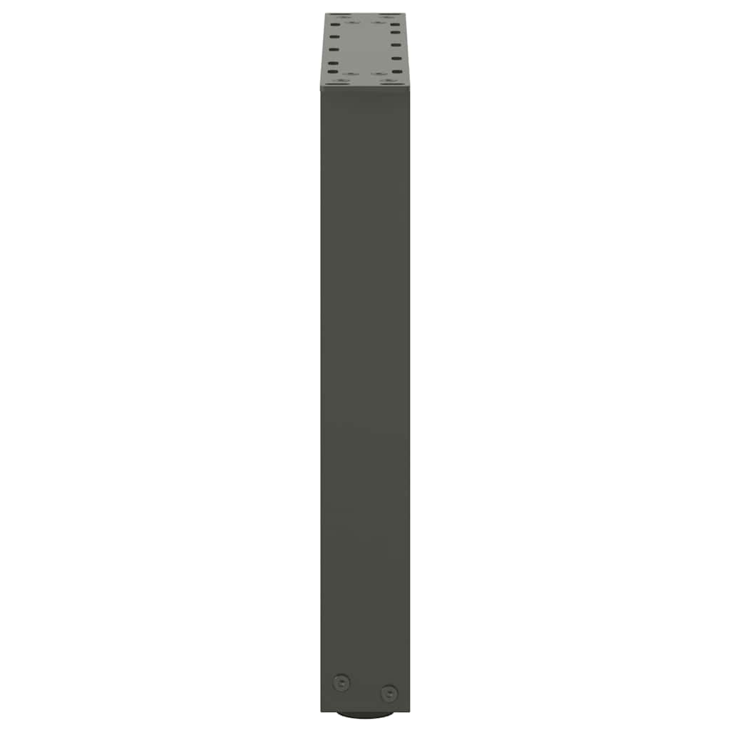 vidaXL Picioare pentru măsuță de cafea în formă de U, 2 buc., antracit, 28x(42-43) cm, oțel