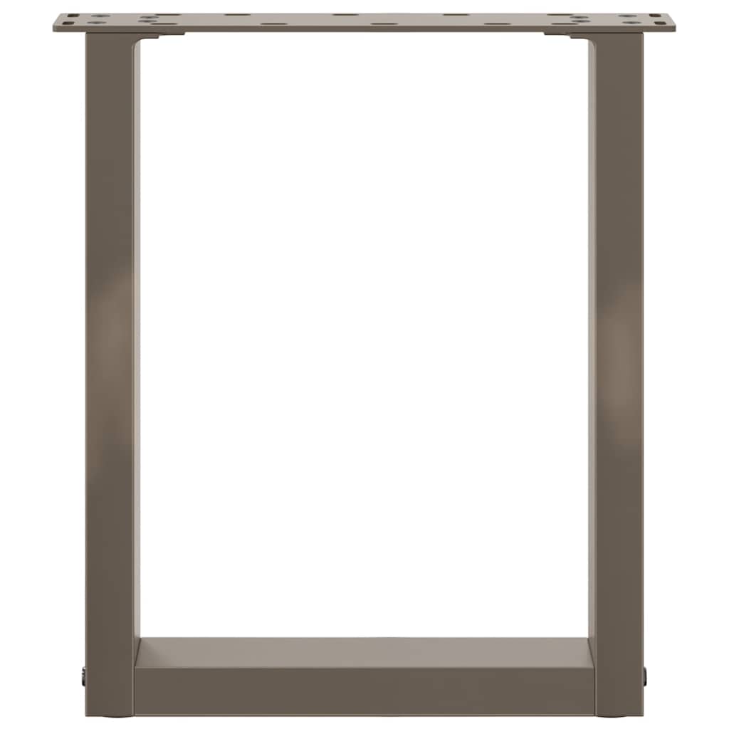 vidaXL Picioare pentru măsuță de cafea în formă de U, 2 buc., oțel natural, 28x(42-43) cm vidaXL Picioare pentru măsuță de cafea în formă de U, 2 buc., oțel natural, 28x(42-43) cm