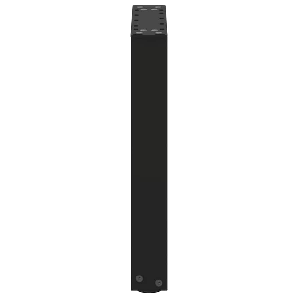 vidaXL Picioare pentru măsuță de cafea în formă de U, 2 buc., negru, 38x(42-43) cm, oțel vidaXL Picioare pentru măsuță de cafea în formă de U, 2 buc., negru, 38x(42-43) cm, oțel