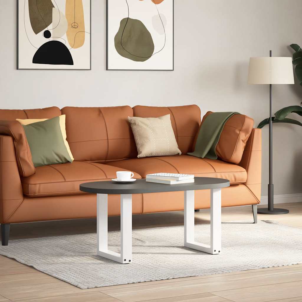 vidaXL Picioare pentru măsuță de cafea în formă de U, 2 buc., alb, 38x(42-43) cm, oțel vidaXL Picioare pentru măsuță de cafea în formă de U, 2 buc., alb, 38x(42-43) cm, oțel