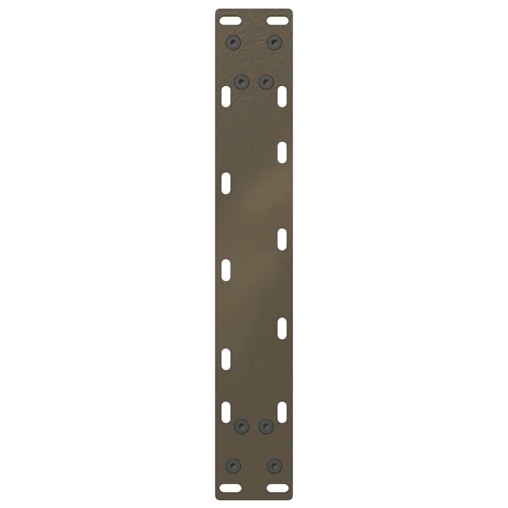 vidaXL Picioare pentru măsuță de cafea în formă de U, 2 buc., oțel natural, 38x(42-43) cm
