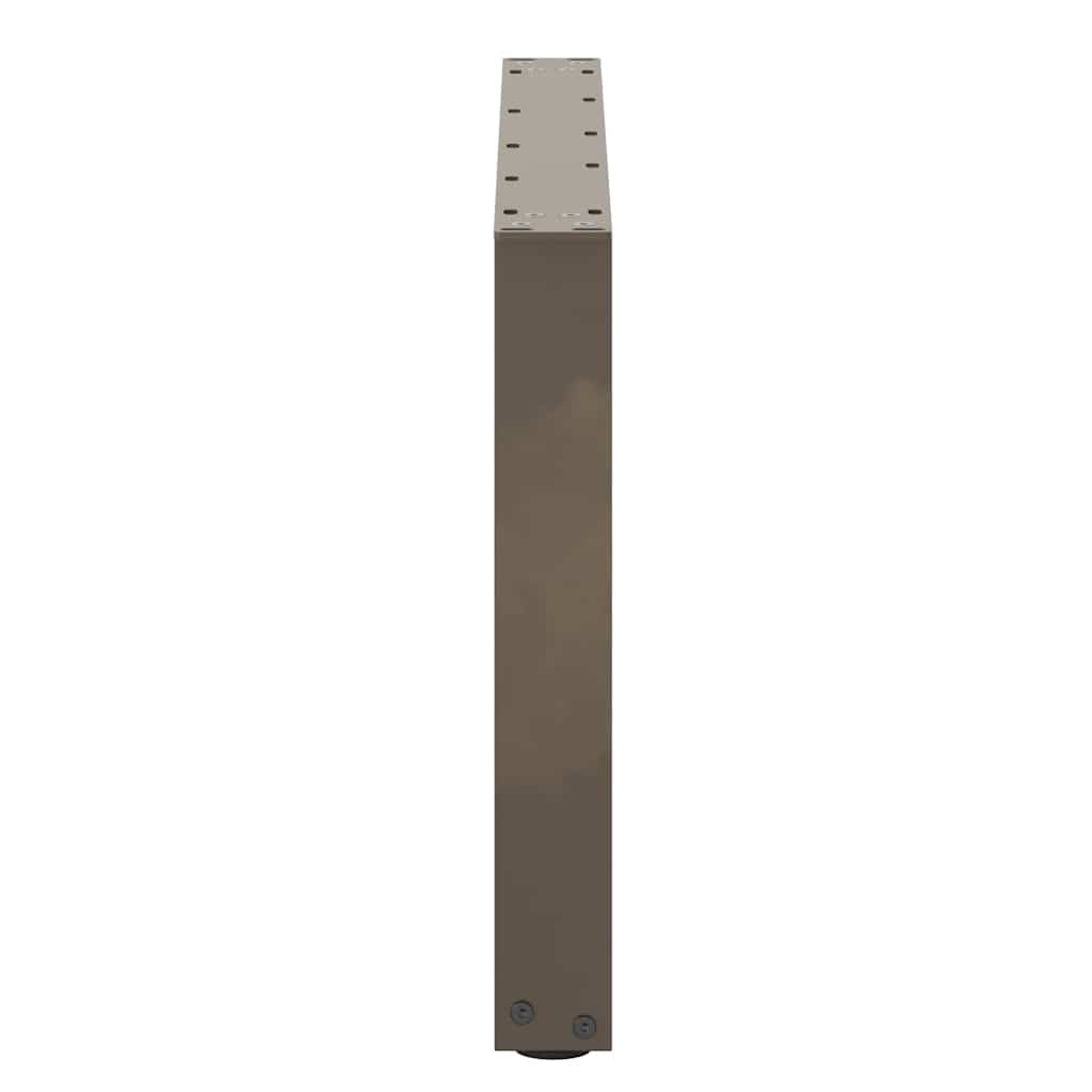vidaXL Picioare pentru măsuță de cafea în formă de U, 2 buc., oțel natural, 60 x (42-43) cm