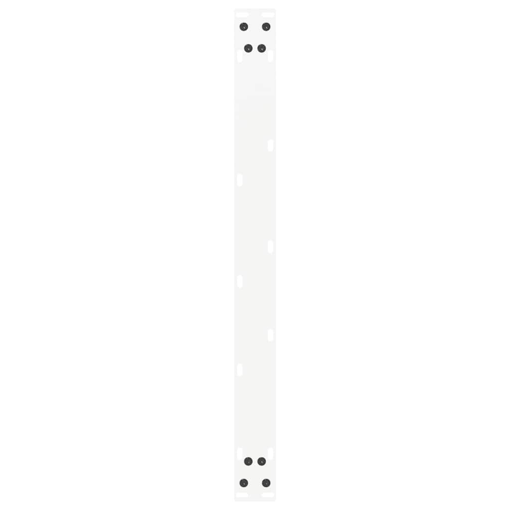 vidaXL Picioare pentru măsuță de cafea în formă de U, 2 buc., alb, 70x(42-43) cm, oțel