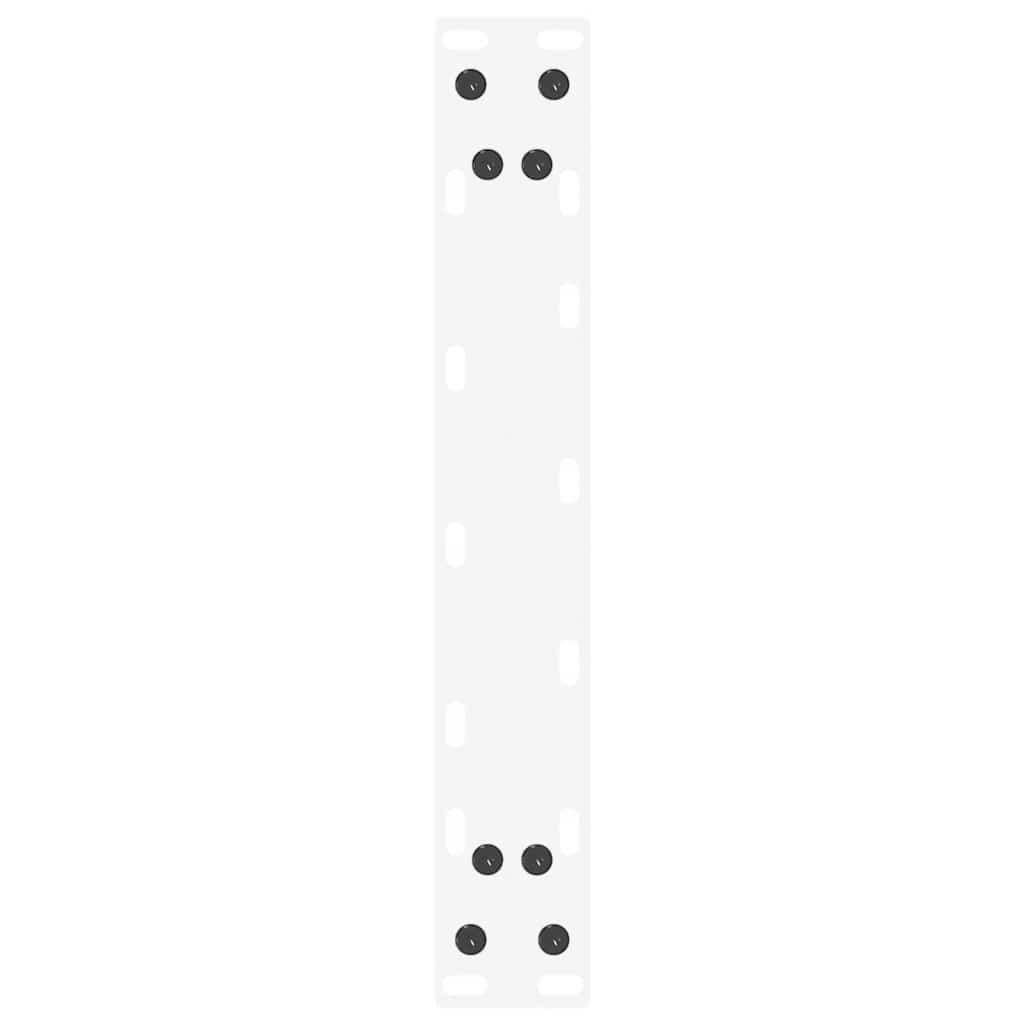 vidaXL Picioare de masă consolă în formă de U, 2 buc., alb, 28x(72-73) cm, oțel