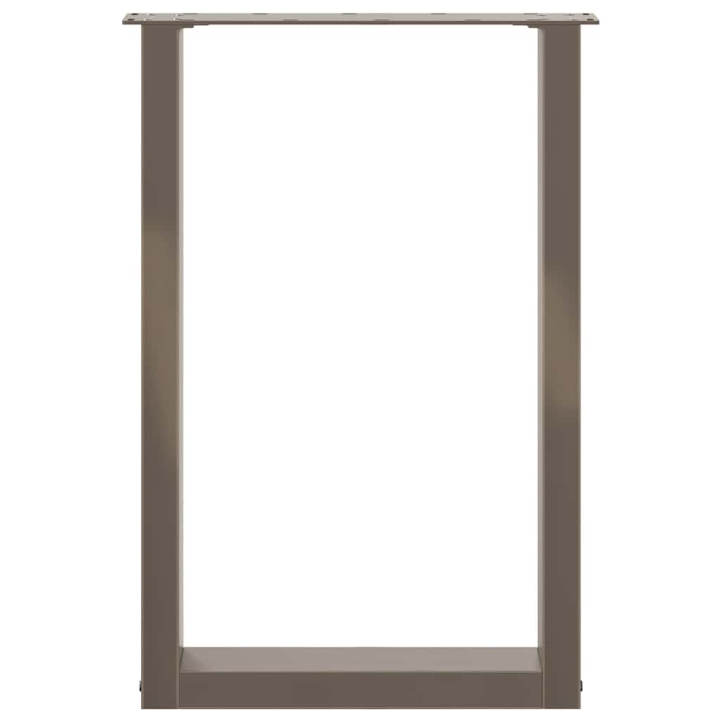 vidaXL Picioare de masă în formă de U, 2 buc., oțel natural, 50x(72-73) cm vidaXL Picioare de masă în formă de U, 2 buc., oțel natural, 50x(72-73) cm