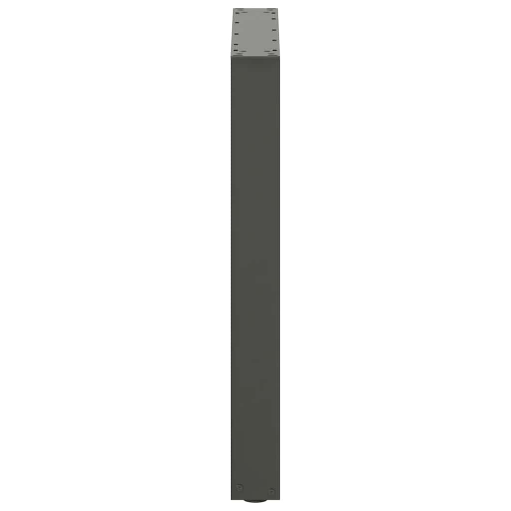 vidaXL Picioare de masă în formă de U, 2 buc., antracit, 60x(72-73) cm, oțel vidaXL Picioare de masă în formă de U, 2 buc., antracit, 60x(72-73) cm, oțel