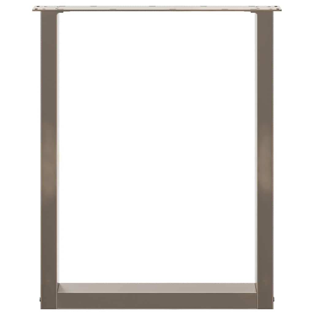 vidaXL Picioare de masă în formă de U, 2 buc., oțel natural, 70x(72-73) cm vidaXL Picioare de masă în formă de U, 2 buc., oțel natural, 70x(72-73) cm