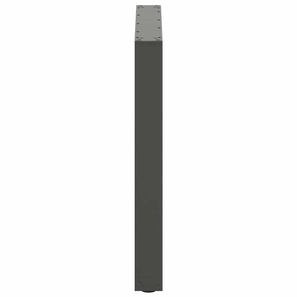 vidaXL Picioare de masă în formă de U, 2 buc., antracit, 80x(72-73) cm, oțel