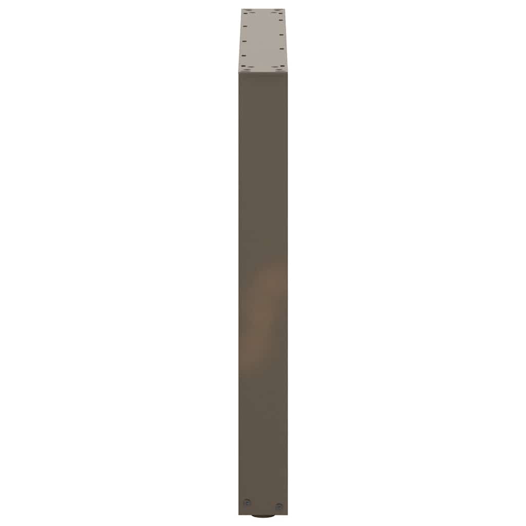 vidaXL Picioare de masă în formă de U, 2 buc., oțel natural, 90x(72-73) cm