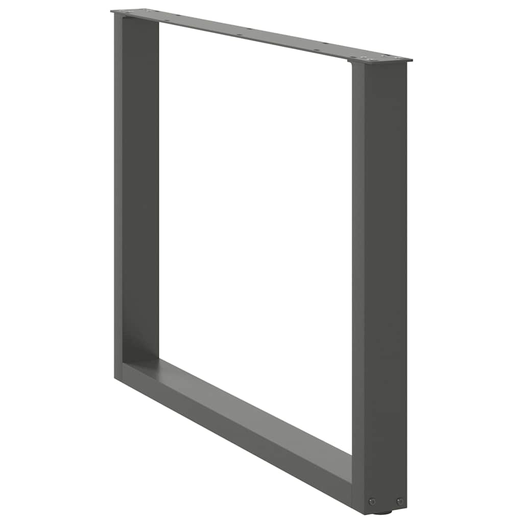 vidaXL Picioare de masă în formă de U, 2 buc., antracit, 100x(72-73) cm, oțel vidaXL Picioare de masă în formă de U, 2 buc., antracit, 100x(72-73) cm, oțel