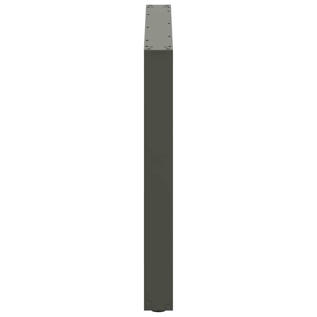 vidaXL Picioare de masă în formă de U, 2 buc., antracit, 100x(72-73) cm, oțel vidaXL Picioare de masă în formă de U, 2 buc., antracit, 100x(72-73) cm, oțel