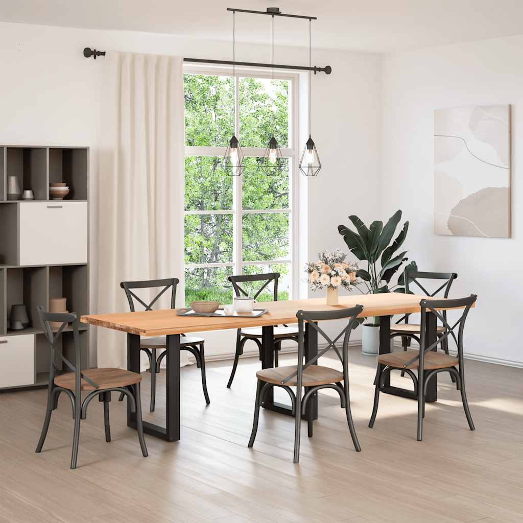 vidaXL Picioare de masă în formă de U, 3 buc., negru, 70x(72-73) cm, oțel vidaXL Picioare de masă în formă de U, 3 buc., negru, 70x(72-73) cm, oțel