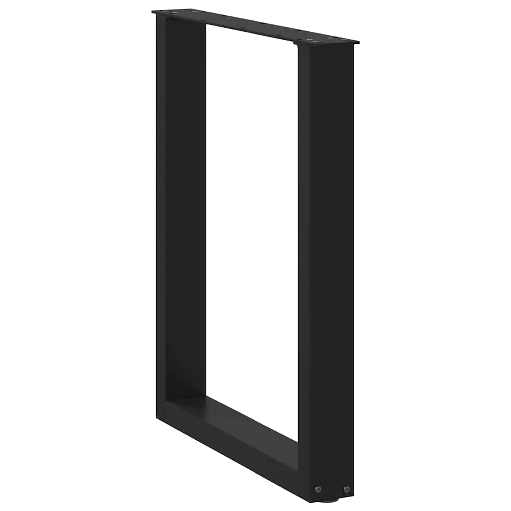 vidaXL Picioare de masă în formă de U, 3 buc., negru, 70x(72-73) cm, oțel vidaXL Picioare de masă în formă de U, 3 buc., negru, 70x(72-73) cm, oțel