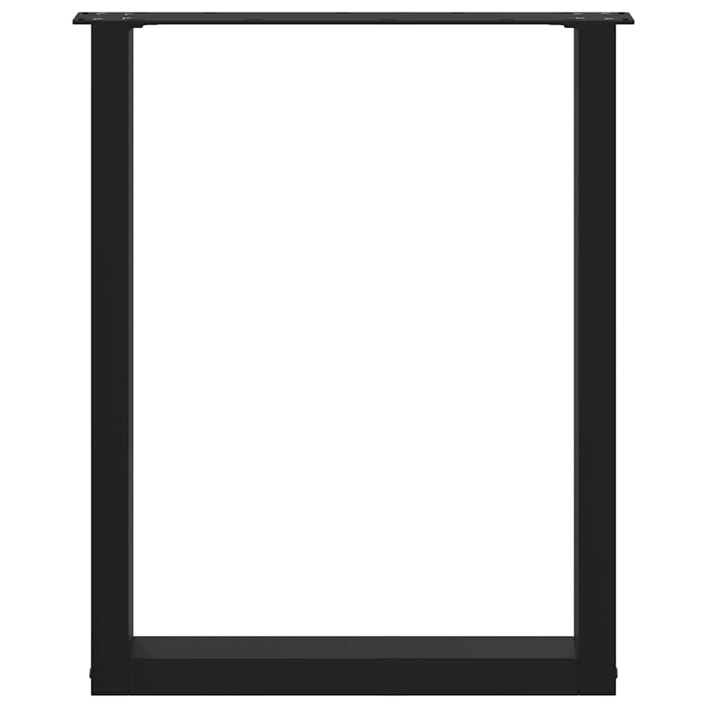 vidaXL Picioare de masă în formă de U, 3 buc., negru, 70x(72-73) cm, oțel vidaXL Picioare de masă în formă de U, 3 buc., negru, 70x(72-73) cm, oțel