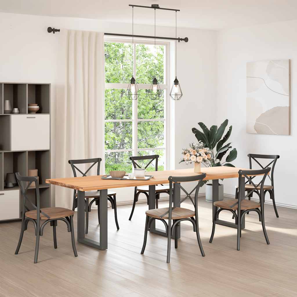 vidaXL Picioare de masă în formă de U, 3 buc., antracit, 70x(72-73) cm, oțel vidaXL Picioare de masă în formă de U, 3 buc., antracit, 70x(72-73) cm, oțel