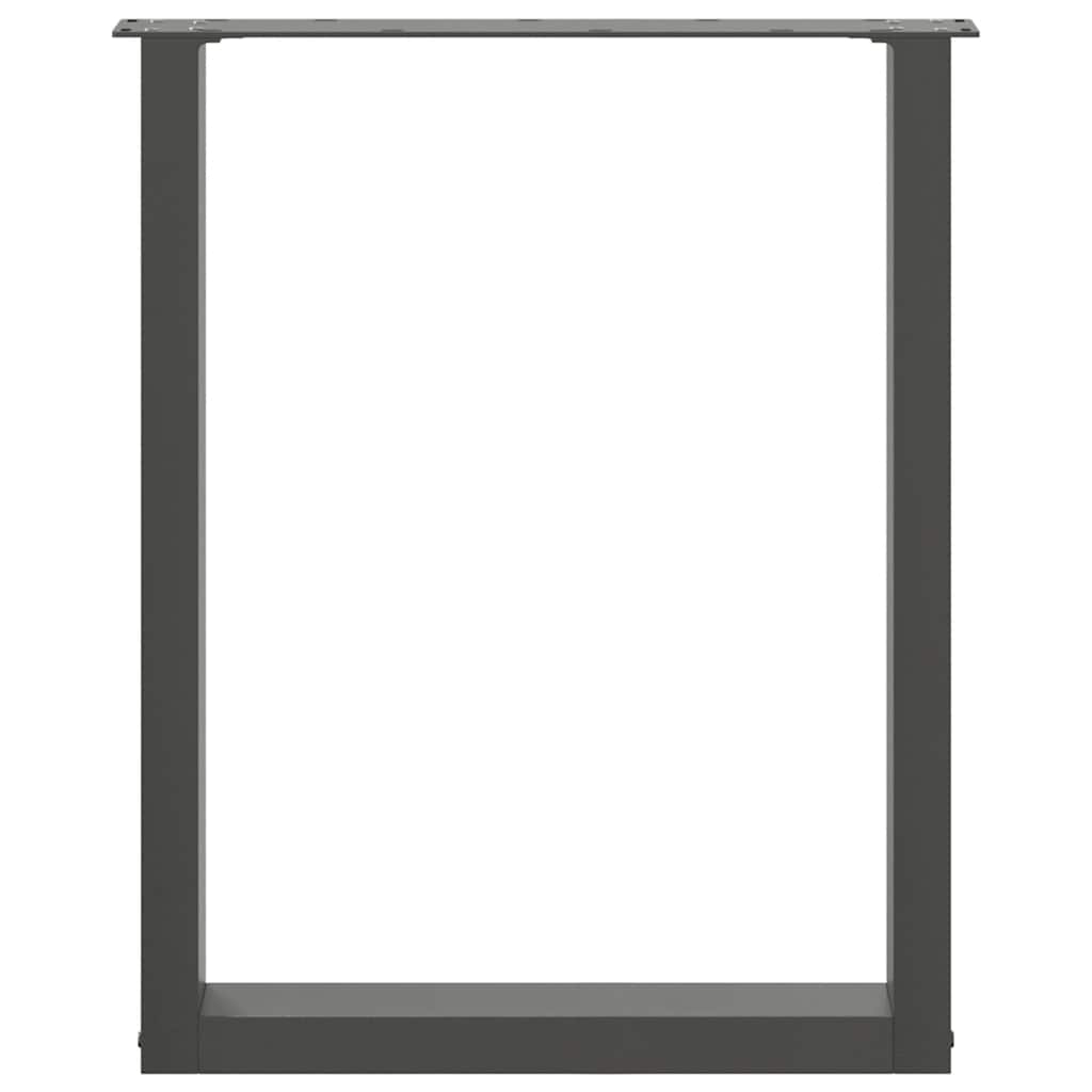 vidaXL Picioare de masă în formă de U, 3 buc., antracit, 70x(72-73) cm, oțel vidaXL Picioare de masă în formă de U, 3 buc., antracit, 70x(72-73) cm, oțel