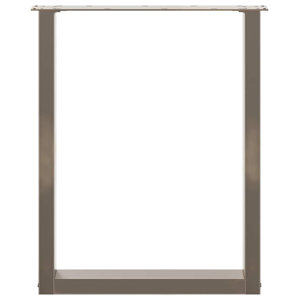 vidaXL Picioare de masă în formă de U, 3 buc., oțel natural, 70x(72-73) cm vidaXL Picioare de masă în formă de U, 3 buc., oțel natural, 70x(72-73) cm