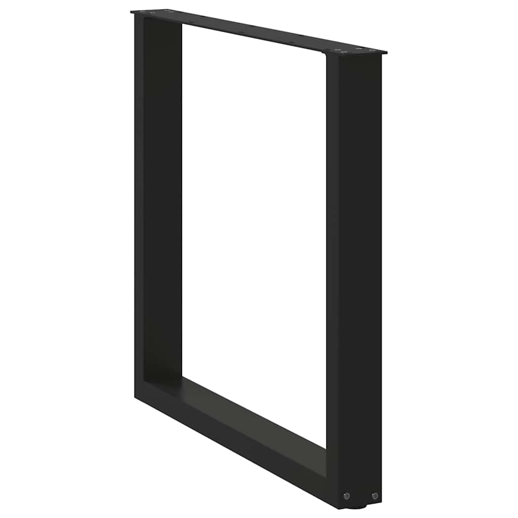 vidaXL Picioare de masă în formă de U, 3 buc., negru, 80x(72-73) cm, oțel vidaXL Picioare de masă în formă de U, 3 buc., negru, 80x(72-73) cm, oțel