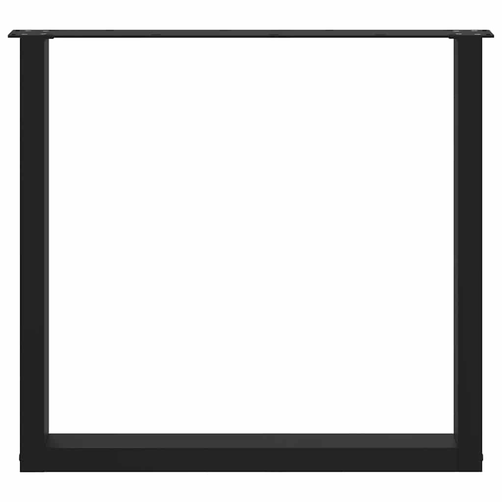 vidaXL Picioare de masă în formă de U, 3 buc., negru, 90x(72-73) cm, oțel vidaXL Picioare de masă în formă de U, 3 buc., negru, 90x(72-73) cm, oțel