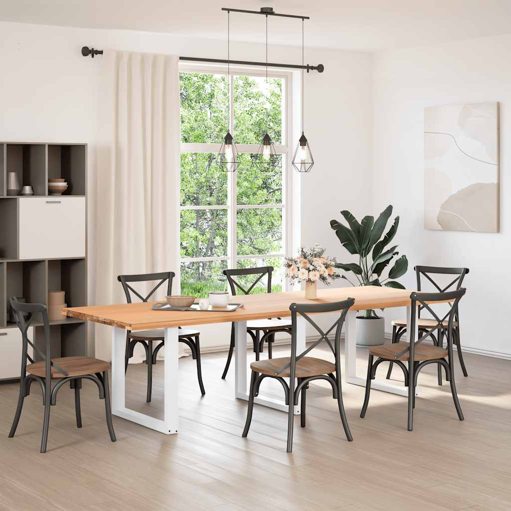 vidaXL Picioare de masă în formă de U, 3 buc., alb, 90x(72-73) cm, oțel vidaXL Picioare de masă în formă de U, 3 buc., alb, 90x(72-73) cm, oțel