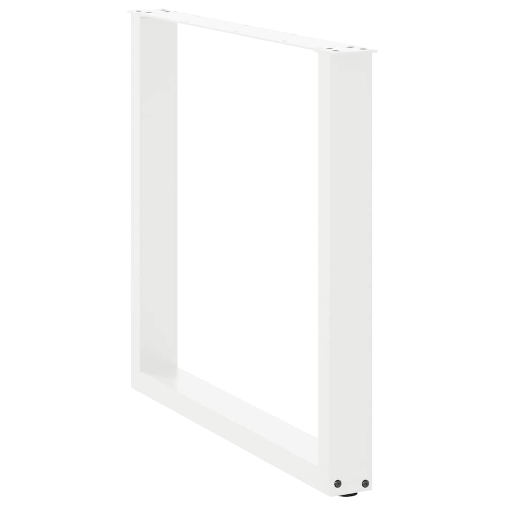 vidaXL Picioare de masă în formă de U, 3 buc., alb, 90x(72-73) cm, oțel vidaXL Picioare de masă în formă de U, 3 buc., alb, 90x(72-73) cm, oțel