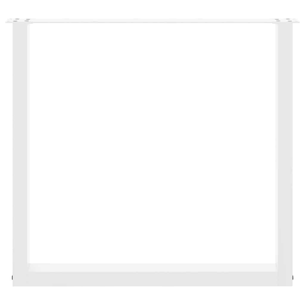 vidaXL Picioare de masă în formă de U, 3 buc., alb, 90x(72-73) cm, oțel vidaXL Picioare de masă în formă de U, 3 buc., alb, 90x(72-73) cm, oțel