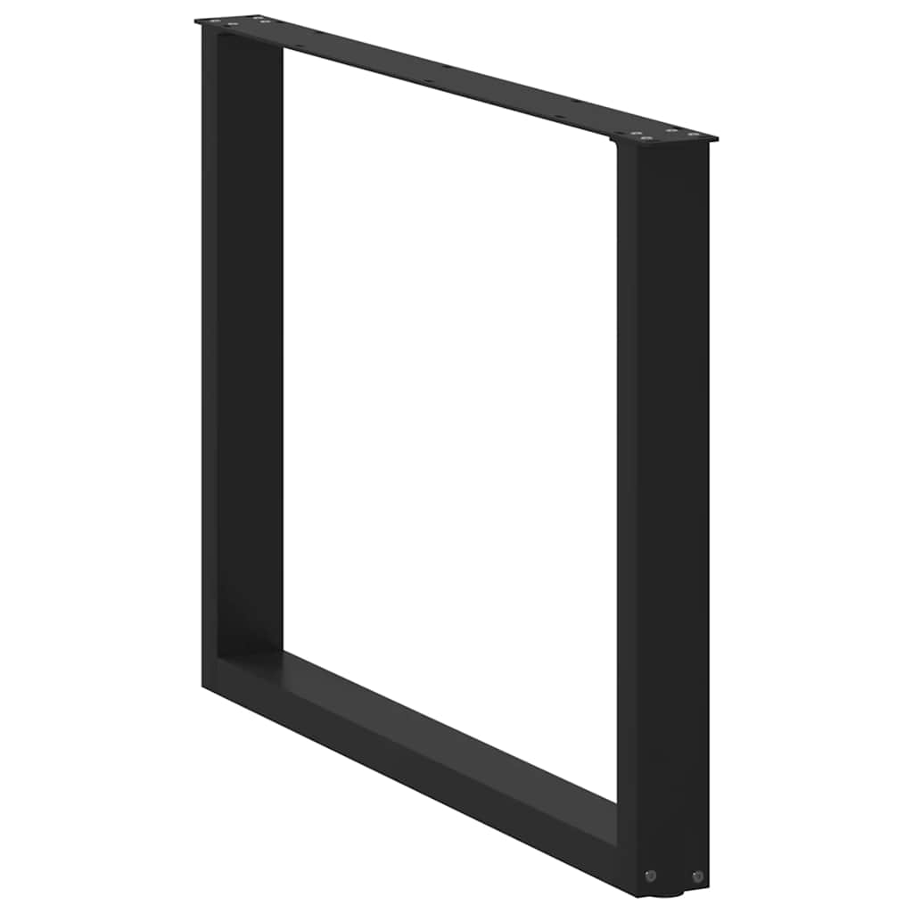 vidaXL Picioare de masă în formă de U, 3 buc., negru, 100x(72-73) cm, oțel vidaXL Picioare de masă în formă de U, 3 buc., negru, 100x(72-73) cm, oțel