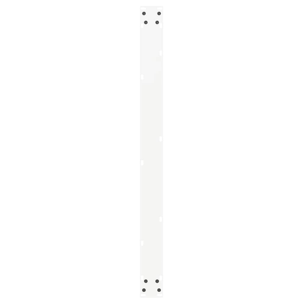 vidaXL Picioare de masă în formă de U, 3 buc., alb, 100 x (72-73) cm, oțel