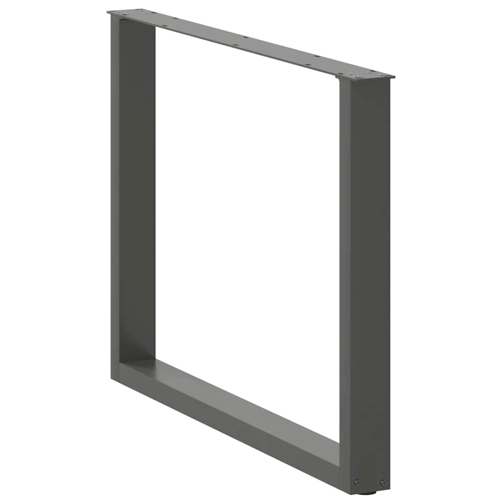 vidaXL Picioare de masă în formă de U, 3 buc., antracit, 100x(72-73) cm, oțel vidaXL Picioare de masă în formă de U, 3 buc., antracit, 100x(72-73) cm, oțel