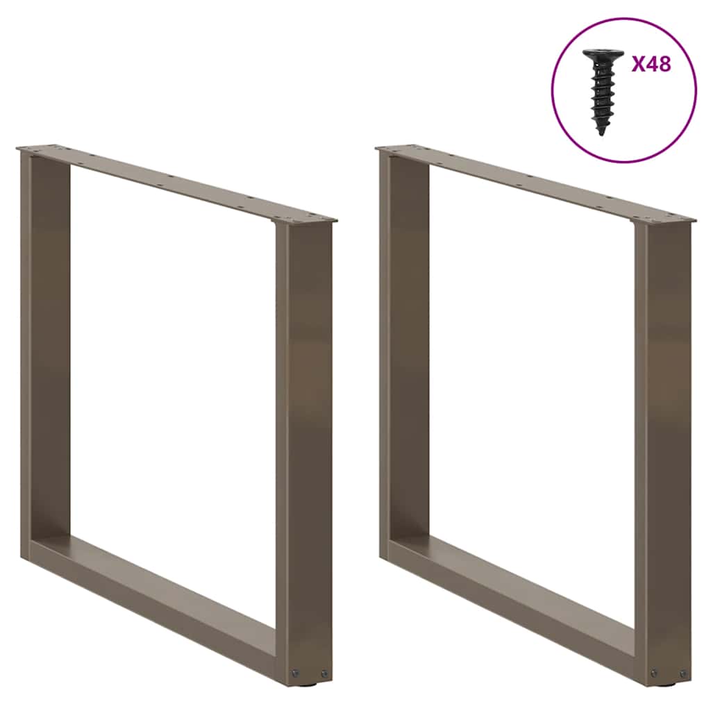 vidaXL Picioare de masă în formă de U, 3 buc., oțel natural, 100 x (72-73) cm vidaXL Picioare de masă în formă de U, 3 buc., oțel natural, 100 x (72-73) cm