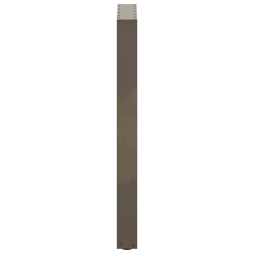 vidaXL Picioare de masă de bar în formă de U, 2 buc., oțel natural, 40x(90-91) cm