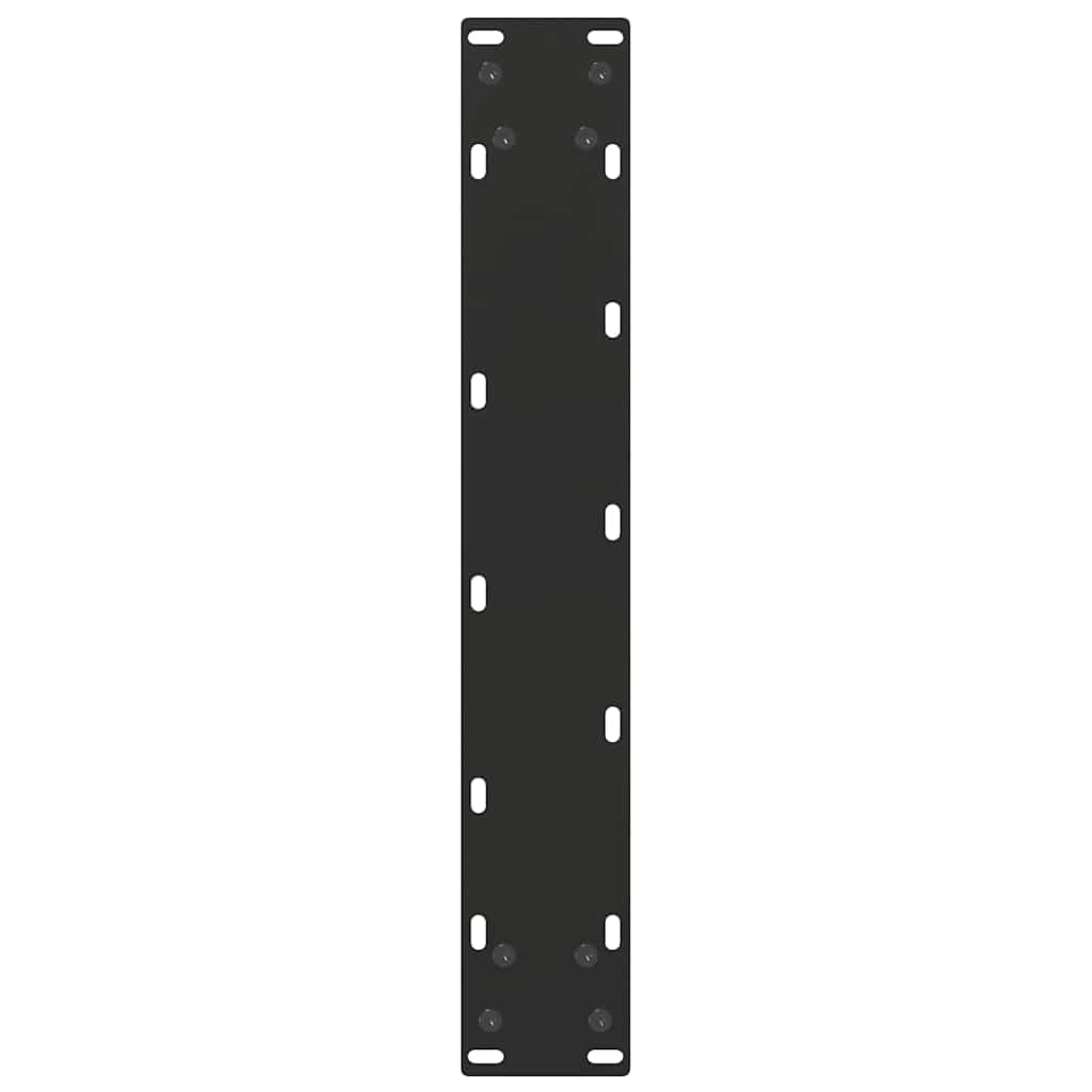 vidaXL Picioare de masă de bar în formă de U, 2 buc., negru, 40x(100-101) cm, oțel