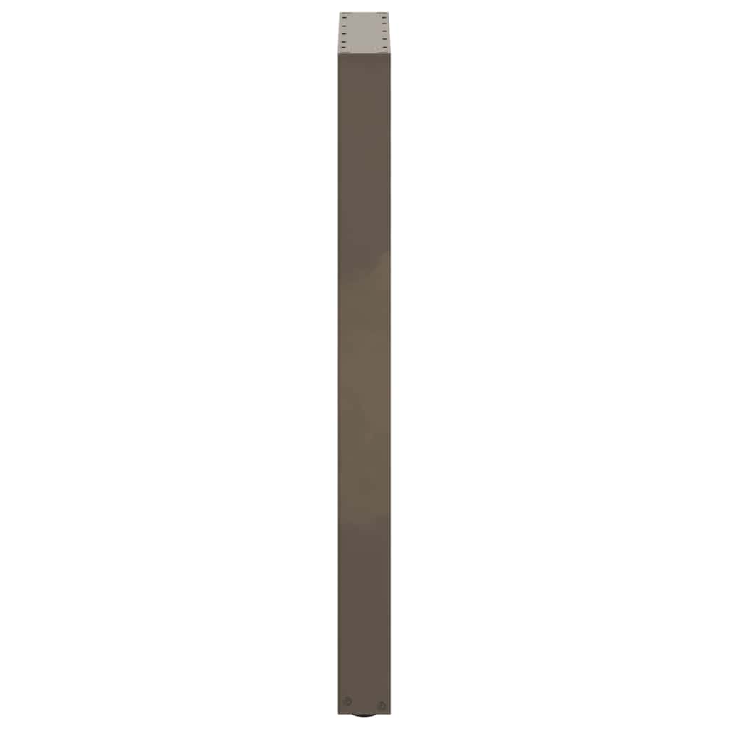 vidaXL Picioare de masă de bar în formă de U, 2 buc., oțel natural, 40 x (100-101) cm