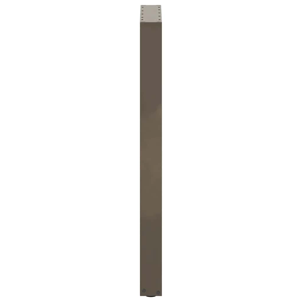 vidaXL Picioare de masă de bar în formă de U, 2 buc., oțel natural, 50x(100-101) cm